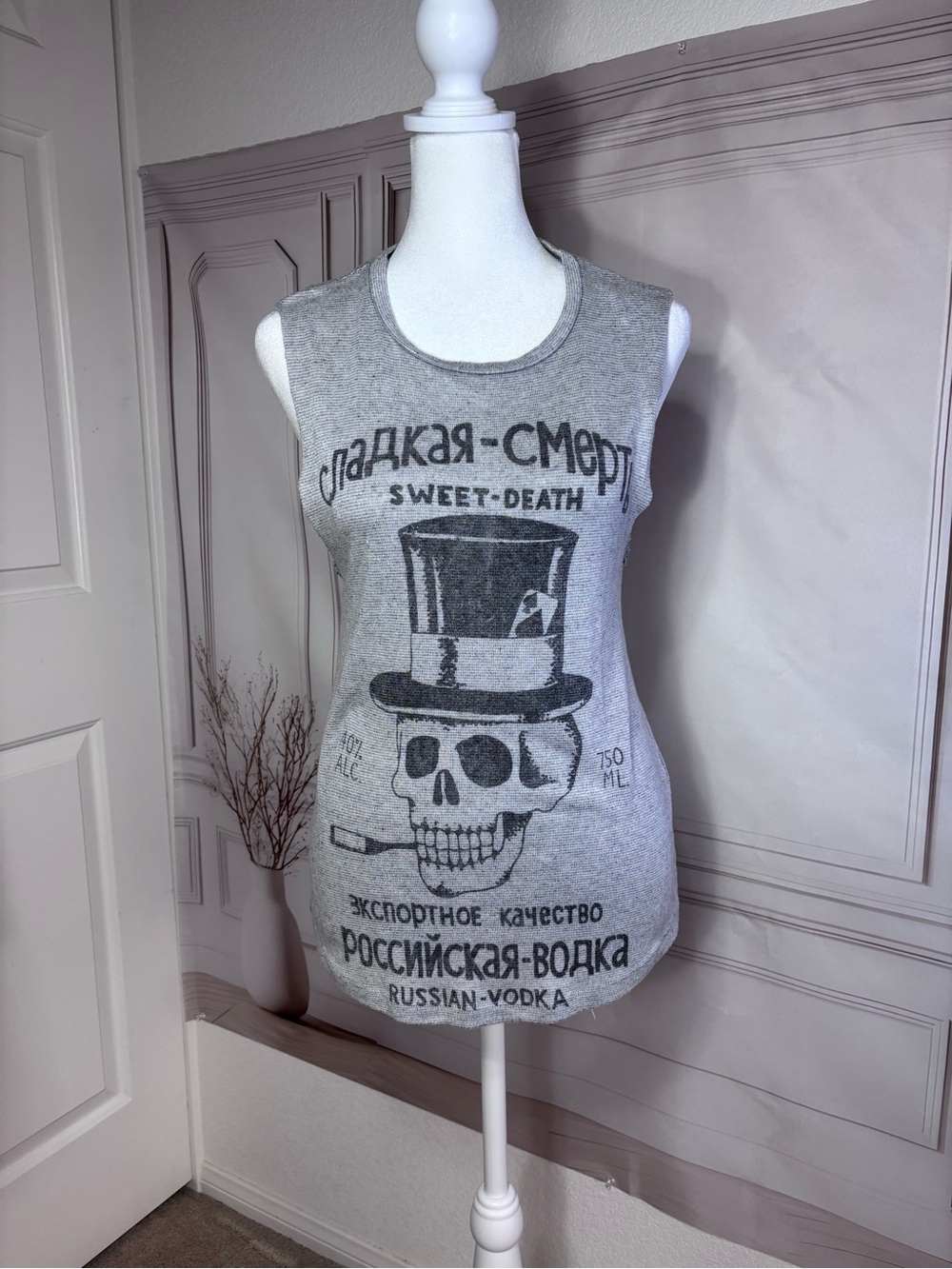 vintage Daydreamer LA "Sweet Death" Russian Vodka tank top